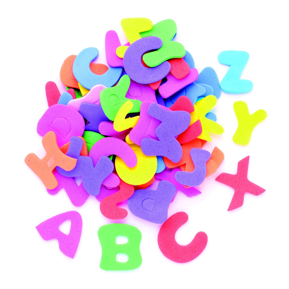 Caoutchouc mousse Lettres 2,5cm 150 pcs